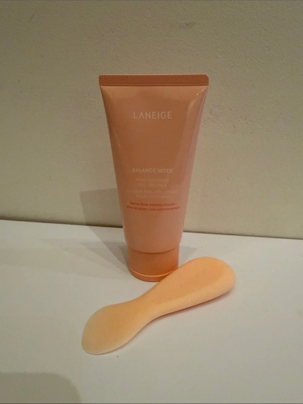 Laneige balance mode pore polishing peel off mask refine smooth w spreader *
